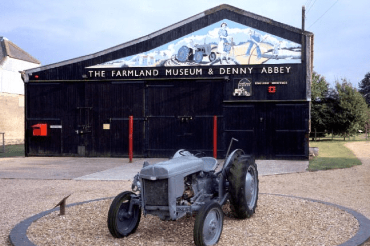 Things to do in East Cambridgeshire - Exterior of Farmland Museum with tractor