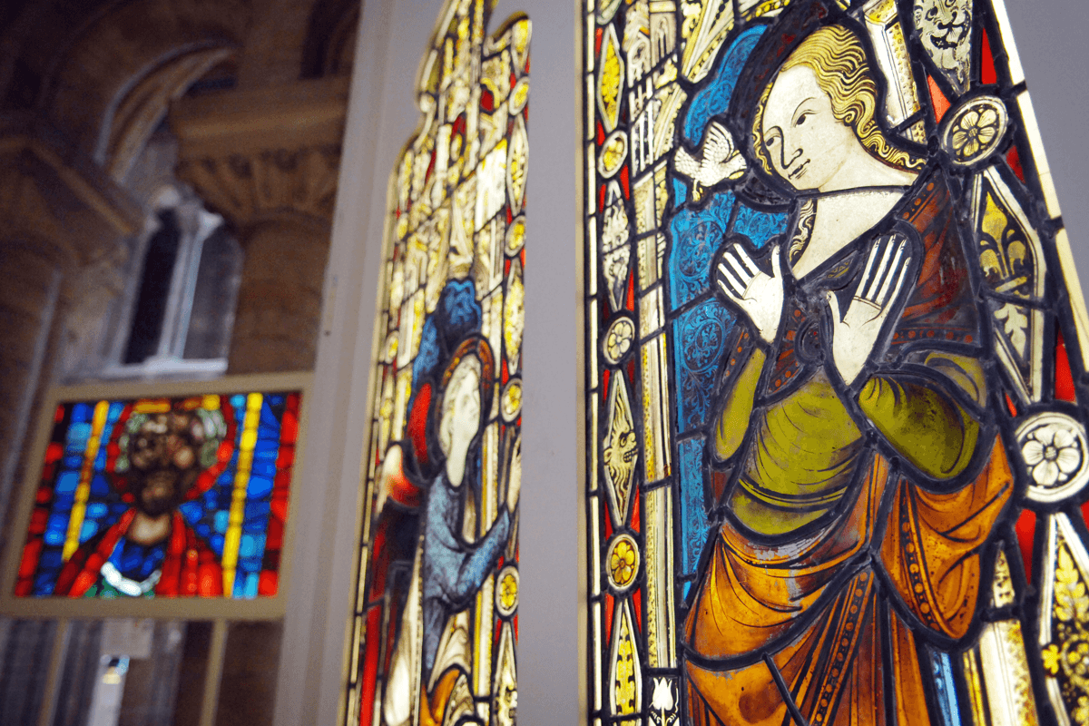 Things to do in East Cambridgeshire - Image of stained glass window