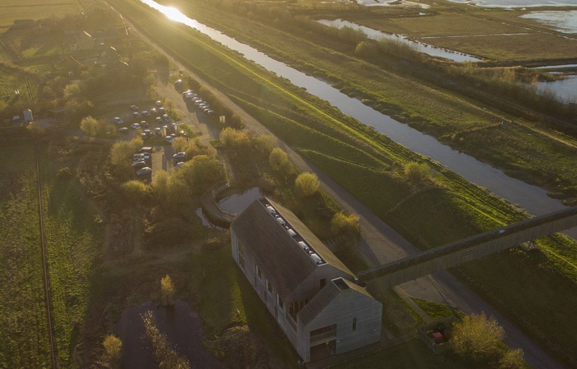 Things to do in East Cambs in Autumn - Welney Wetland Centre from the air